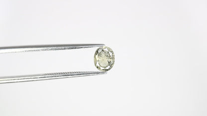 0.61 CT Salt and Pepper Oval Cut Diamond (5.80 MM) for Exquisite Designer Jewelry: Distinctive Gemstone Treasure