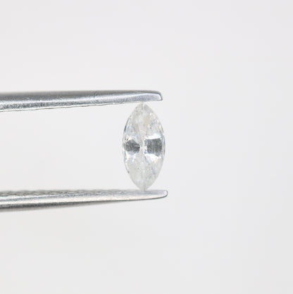 0.19 CT Marquise Cut Salt and Pepper Loose Diamond - Ideal for Engagement Rings, Necklaces, Promise Rings, Earrings, and Anniversary Gifts - JayKrishna Diamond