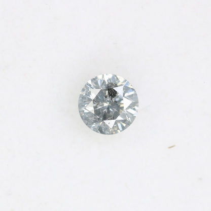 0.39 CT Salt and Pepper Round Brilliant Cut 4.60 x 2.80 MM Diamond for Custom Engagement Rings, Unique Fine Jewelry & Ethical Bridal Jewelry - JayKrishna Diamond