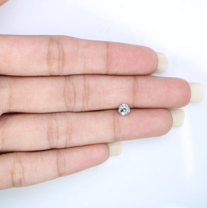 0.39 CT Salt and Pepper Round Brilliant Cut 4.60 x 2.80 MM Diamond for Custom Engagement Rings, Unique Fine Jewelry & Ethical Bridal Jewelry - JayKrishna Diamond