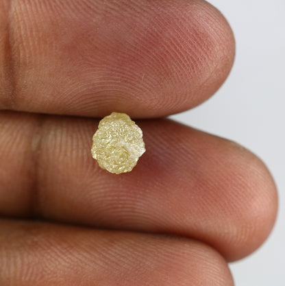 1.86 CT Raw Irregular Cut Light Yellow Rough Diamond For Engagement Ring - JayKrishna Diamond